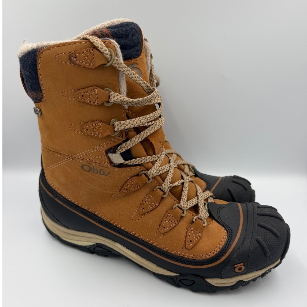 Oboz Bridger 7" Insulated B-Dry Waterproof Winter Boots Women's 7.5 Brown Hiking